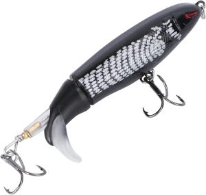 2PAK Topwater Fishing Lures Bass Plopper Lure Floating Bait with Rotating Tail