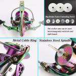 Fishing Reel, 14+1 Stainless Steel Ball Bearings, 5.0:1 High Speed Gear Ratio