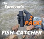 The Survivor's Fish-Catcher -2 PACK - Pocket Reel Fishing Gadget, Tackle Storage