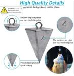 Stellar Pyramid Sinker Fishing Weights, Lead Fishing Tackle