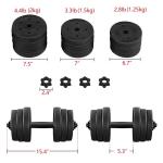 Dumbbell Set 44 LB Adjustable Weight Set for Men & Women Body Building Training
