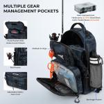 KastKing BaitSpace Fishing Sling Bag, Fishing Backpack with Rod & Beverage