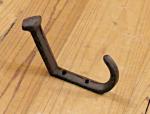 10 Rustic Coat Hooks Cast Iron Wall Mount Hat Hook Towel Railroad Spikes Bath 