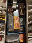 LARGE VINTAGE PLANO 8600 TACKLE BOX FULL OF Vintage LURES