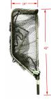 KUFA SPORTS Large Retractable Aluminum Landing Net Rubberized Mesh (FC7085)