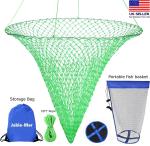 Foldable Bridge and Pier Fishing Net Drop Net Multi-Purpose Foldable Rubber US