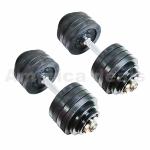 Total 100lb Dumbbells 2 Pack 50lb Full Metal Iron Adjustable Weights Dumbbells