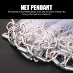 NEW 6/8/10/12/16FT Nylon Fishing Hand Cast Net Bait shrimp Easy Throw 1/2'' Mesh