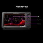 Lowrance Hook Reveal Fish finder Splitshot with Down scan Imaging & US Mapping