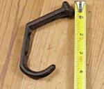 10 Rustic Coat Hooks Cast Iron Wall Mount Hat Hook Towel Railroad Spikes Bath 