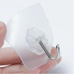 20-40pcs Adhesive Sticky Hooks Heavy Duty Clear Wall Seamless  Hooks Hangers US