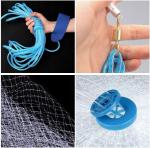 NEW 6/8/10/12/16FT Nylon Fishing Hand Cast Net Bait shrimp Easy Throw 1/2'' Mesh