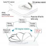 20-40pcs Adhesive Sticky Hooks Heavy Duty Clear Wall Seamless  Hooks Hangers US