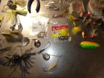 Fresh water tackle box lot of lures rigs tools fishing tackle flies bobbers gear
