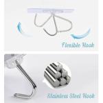 20-40pcs Adhesive Sticky Hooks Heavy Duty Clear Wall Seamless  Hooks Hangers US