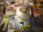 Fresh water tackle box lot of lures rigs tools fishing tackle flies bobbers gear