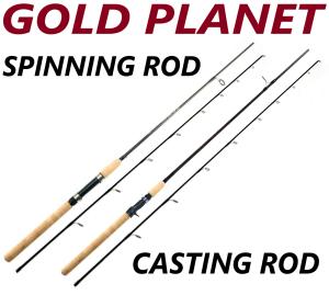 Fishing Pole Spinning Casting Rod Carbon Fiber Portable Medium Fast Lightweight