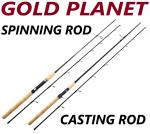 Fishing Pole Spinning Casting Rod Carbon Fiber Portable Medium Fast Lightweight