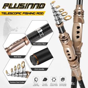 PLUSINNO Telescoping Fishing Pole 2.10M NEW!