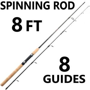 Fishing Pole Spinning Rod Carbon Fiber Portable Medium Fast Lightweight 7f 8f 9f