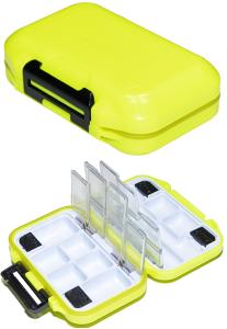 Fishing Tackle Box Lure Waterproof Compartments 2 Layer Storage Hard Case Hook