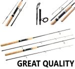 Fishing Pole Spinning Rod Carbon Fiber Portable Medium Fast Lightweight 7f 8f 9f