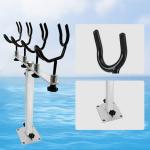 Fishing Aluminum Sure Grip Rod Pod Pole Holder Boat Steel PVC Coated Steel Wire