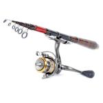 Professional Carbon Fiber Telescopic Fishing Rod Travel Spinning Rod Pole 2.1m