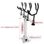 Fishing Aluminum Sure Grip Rod Pod Pole Holder Boat Steel PVC Coated Steel Wire