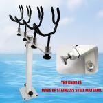 Fishing Aluminum Sure Grip Rod Pod Pole Holder Boat Steel PVC Coated Steel Wire