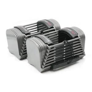 POWERBLOCK SPORT 50 ADJUSTABLE DUMBBELL SET, 50 LBS PER HAND, 2PC - BLACK/GRAY
