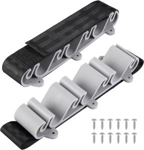2 Pack Vertical Boat Fishing Rod Holders – Rod Rack with Straps for Deck Storage