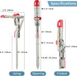 Automatic Spring Fishing Rod Holder | 2 Pack Stainless Steel Fishing Pole Sta