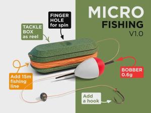 Mini Fishing Rod & Tackle Box – Pocket Survival Fishing Tool