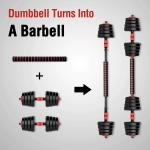 Adjustable Dumbbells, 10/20/ 30/ 40KG (23/44/67/89LB)  2IN1 SET - PVC AND CEMENT