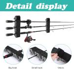 2 Pack Vertical Boat Fishing Rod Holders – Rod Rack with Straps for Deck Storage