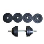 50lb Full Iron Dumbbell Adjustable Weight Fitness GYM Cast Iron Dumbbell Set