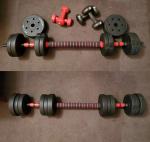 Adjustable Dumbbells, 10/20/ 30/ 40KG (23/44/67/89LB)  2IN1 SET - PVC AND CEMENT