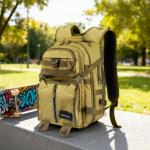 25L fishing backpack - 600D Oxford Water-Resistant, Large Capacity Dual-Shoul...