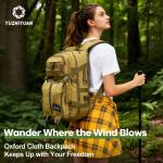 25L fishing backpack - 600D Oxford Water-Resistant, Large Capacity Dual-Shoul...