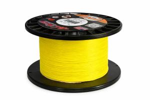 Fins Windtamer Braid Fish Line 15LB, 500 Yards, Yellow Fishing Line, USA Made