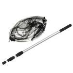 Floating Fishing Net Folding Round 6.2ft Telescopic Landing Pole Handle