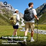 25L fishing backpack - 600D Oxford Water-Resistant, Large Capacity Dual-Shoul...