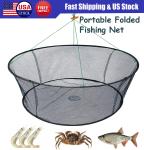 Foldable Fishing Landing Net Fish Catcher Network Crab Shrimp Mesh Trap for Kids