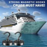 10 Pack 80LBS Heavy Duty Magnetic Hooks Magnet Hook for Hanging, Strong Magnetic