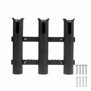 3 Tube Plastic Boat Fishing Rod Holders Removable Boat Marine Tube Rod Holder