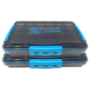 Reaction Tackle Waterproof Tackle Trays - 100% Secure with 3 Clips (2, 3, 4pk)