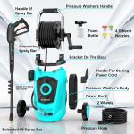 Electric Pressure Washer with Hose Reel 4300PSI Max 2.8GPM Power Washer Blue