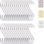 S Hooks for Hanging 30 Pack Heavy Duty Stainless Steel Multipurpose Hangers
