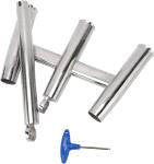 3 Tube Boat Fishing Rod Holder Stainless Steel Trident Outrigger Kite Fishing